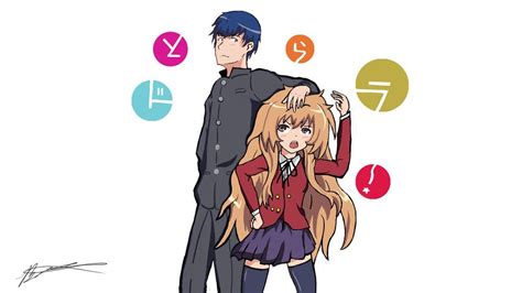 Toradora Taiga And Ryuuji Wallpaper By Freakingbrianle On Deviantart