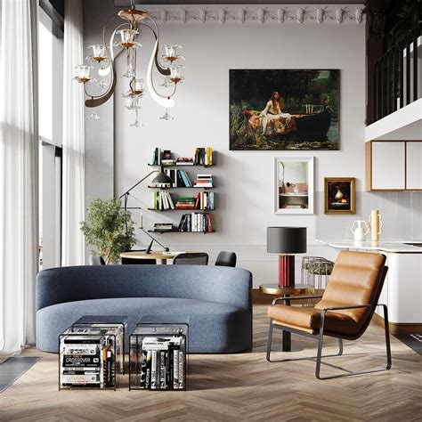 Minimalist Eclectic Living Room Interior Design Ideas