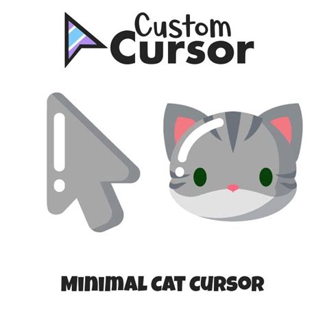 Minimal Cat Cursors Custom Cursor Cats Tabby Cat Minimalism