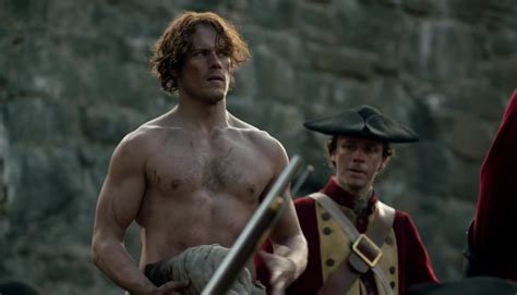 Auscaps Sam Heughan Shirtless In Outlander The Hot Sex Picture