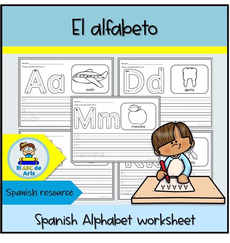 El Alfabeto Spanish Alphabet Worksheet Spanish Alphabet Alphabet