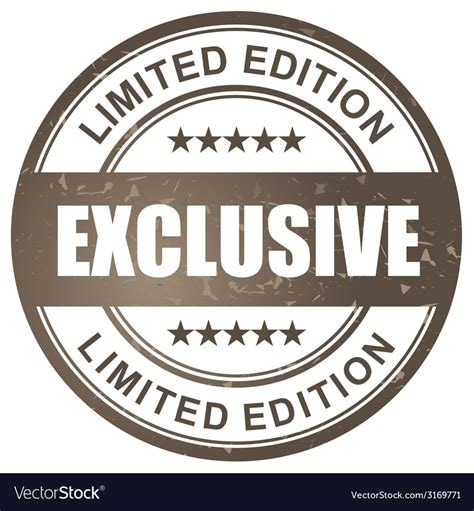 Exclusive limited edition stamp Royalty Free Vector Image