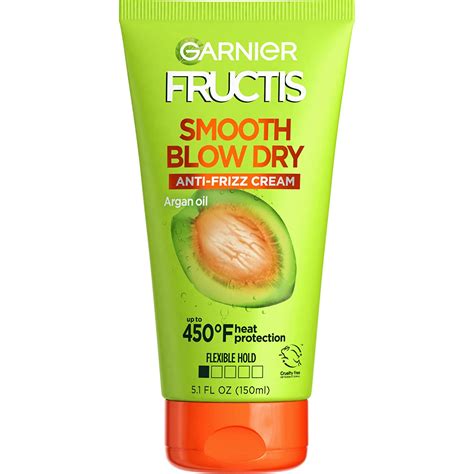 Amazon Com Garnier Fructis Style Smooth Blow Dry Anti Frizz Cream 5