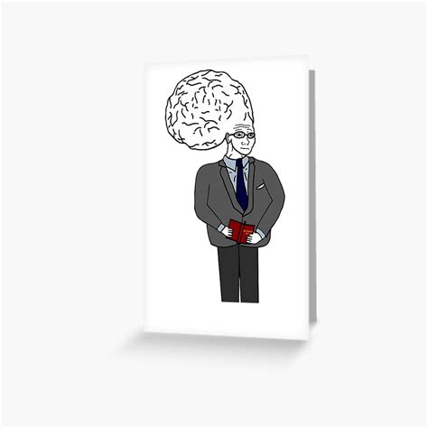 Big Brain Wojak Greeting Card For Sale By Moonman1232141 Redbubble