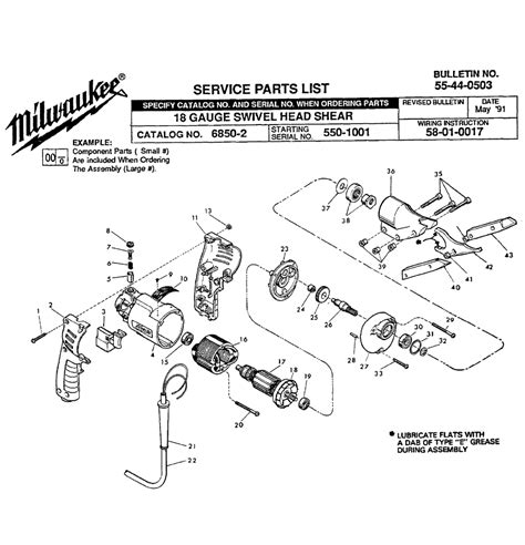 Buy Milwaukee 6850 2550 1001 Replacement Tool Parts Milwaukee 6850