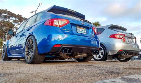 Hi from San Diego, r/Subaru! Here's my hatch with a friend's. : r/subaru