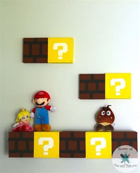 Diy Mario Shelves Mario Crafts Nerd Crafts Geek Crafts