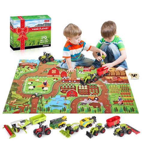 Buy Oriate Farm Tractor Toys Vehicle With Farm Animals And Activity Play