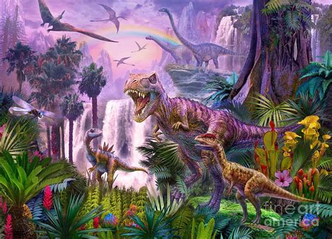 dinosaurs digital art paradise by mgl meiklejohn graphics licensing dinosaur pictures