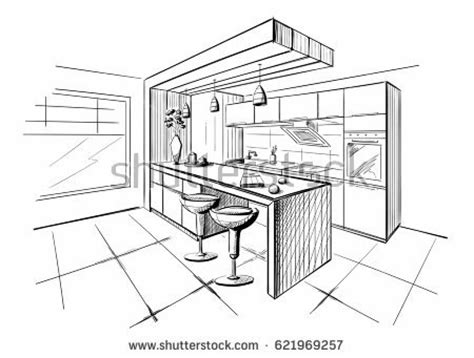 Erase unnecessary lines from the drawing and trace the outline with a dark pencil or pen to give a pronounced effect. Kitchen Cabinet Drawing at GetDrawings | Free download