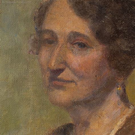 Antiques Atlas Early 20th Century Portrait Of A Woman In Brown