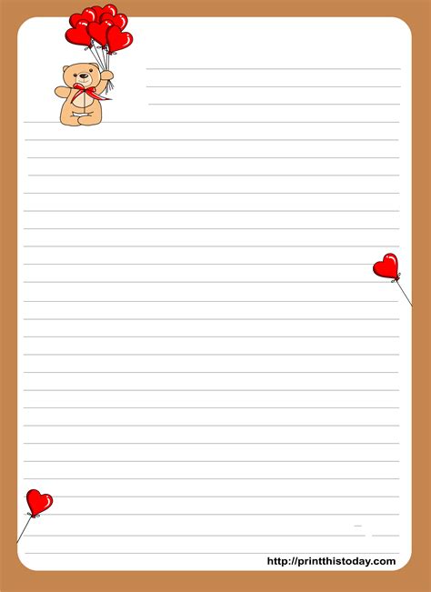 Free Printable Love Letter Paper Discover The Beauty Of Printable Paper