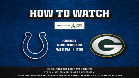 Learn more about your favorite teams and players and dive into the storied history of the league when you stream nfl originals. Green Bay Packers at Indianapolis Colts (Week 11) kicks ...