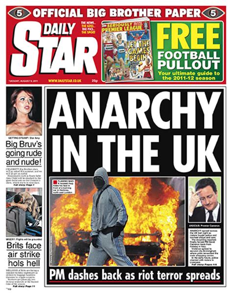Uk Riots Front Pages In Pictures Media The Guardian