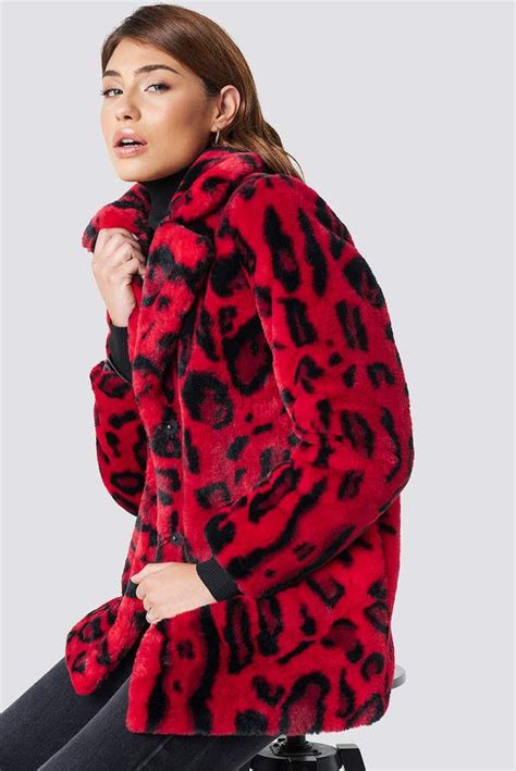 Faux Fur Leo Jacket Brown Red Faux Fur Red Faux Fur Coat Leopard