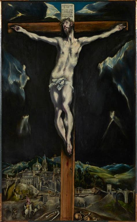Christ Crucified With Toledo In The Background El Greco Santander