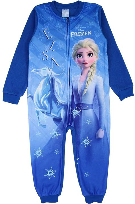 Disney Frozen Fleece Onesie Pyjama Blauw Maat Mijnonesie