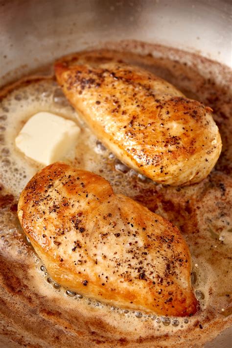 In a large skillet, melt butter; How To Cook Golden, Juicy Chicken Breast on the Stove | Kitchn