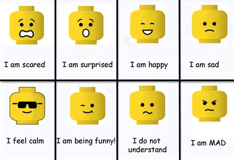 Lego Emoticons Emotions Game Lego Classroom Theme Special Education