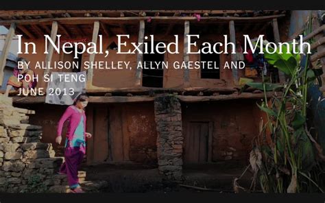Nepal Monthly Exile Of Girls And Women Pulitzer Center