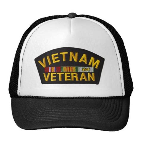 Vietnam Veteran Patch On Hat Zazzle