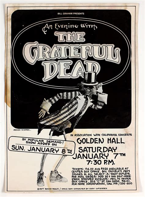 Lot Detail The Grateful Dead Original 1977 Concert Poster