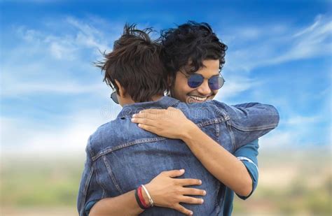 Friendship Guys Hug Male Two Stock Photos Download 99