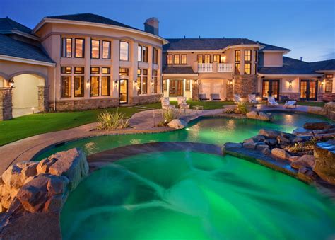 Custom Dream Homes With Luxury Pool And Garden Ideas 4 Homes