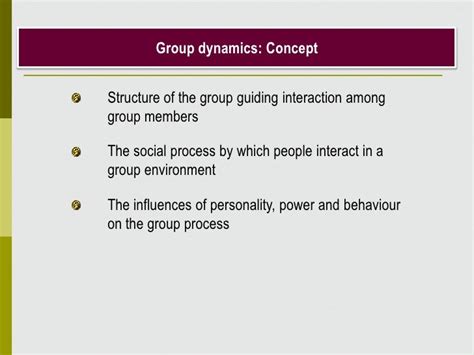 Group Dynamics Theory And Practice