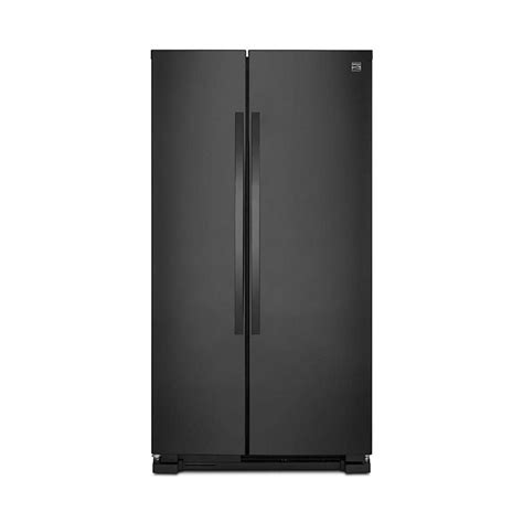 Kenmore 25 Cuft Non Dispensing Side By Side Refrigerator Black 46