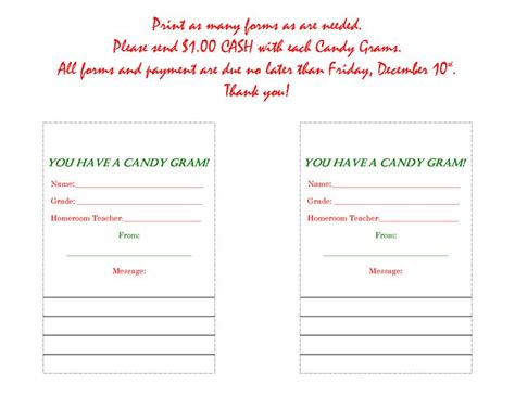 Machine to make candy cane profiles: CANDY GRAM Form Valentine Candy Gram Template View ...