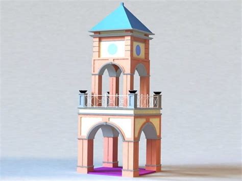 Small Bell Tower Free 3d Model Max Open3dmodel