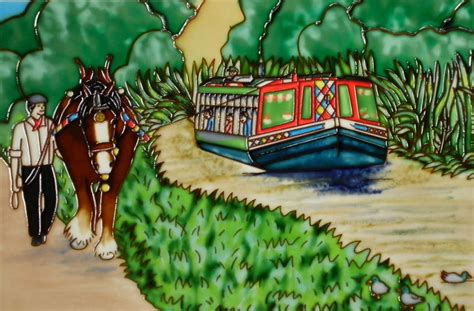 Check out our hand painted tiles selection for the very best in unique or custom, handmade pieces from our home & living shops. Horse drawn barge picture tile - Skye Tiles - Hand Painted ...