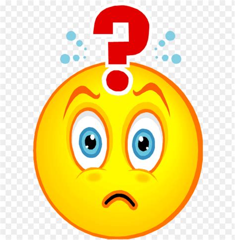 Question Mark Emoticon Png Source Confused Face Clip Art X The Best