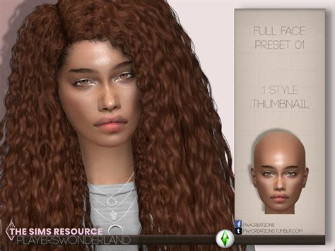 The Sims Resource Full Face Preset 01
