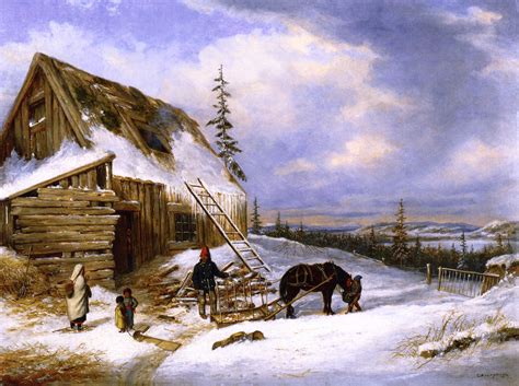 Unfortunately, logs on cabins are exposed to harsh. 19th century American Paintings: Cornelius Krieghoff, ctd