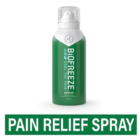 Biofreeze Colorless Pain Relieving Spray Arthritis Muscle Joint And