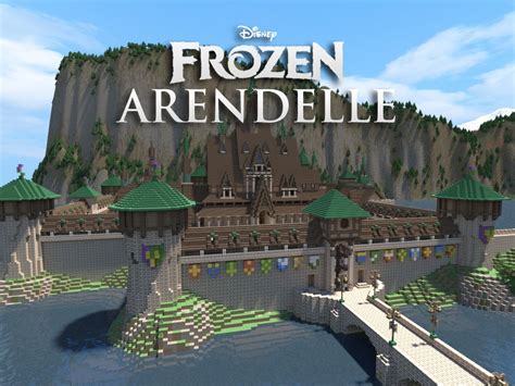 Disneys Frozen Arendelle The Whole Frozen World Minecraft Map