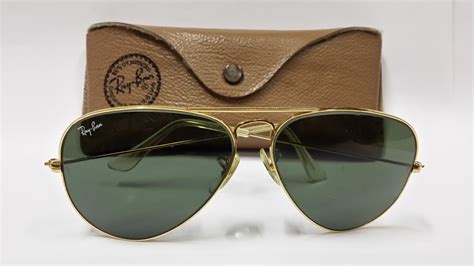 แว่นตา ray ban vintage aviator bausch lomb usa 58 14 sunglasses พร้อมกล่อง