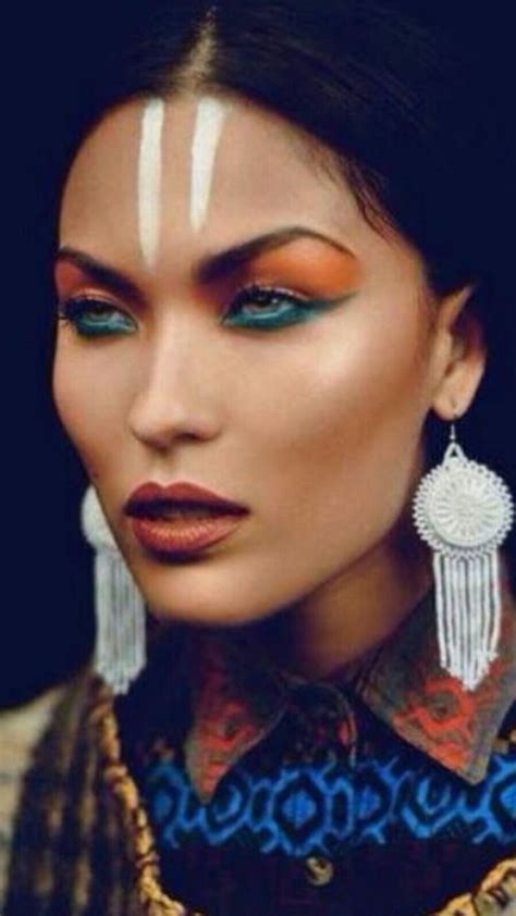 pin by kayla holliman on halloween in 2022 native american makeup tribal makeup indian makeup