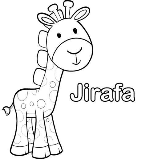 Jirafa Bebe Para Colorear