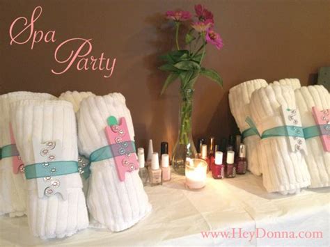 Spa Themed Party To Celebrate A 30th Birthday Spa Party Spa Birthday Parties Spa Birthday