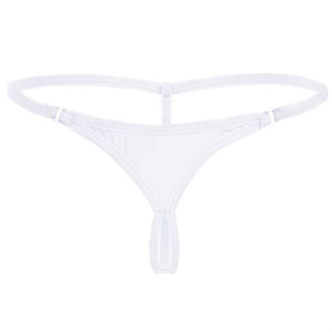 Women Crotchless Panties Micro Mini G String Thong Underwear T Back
