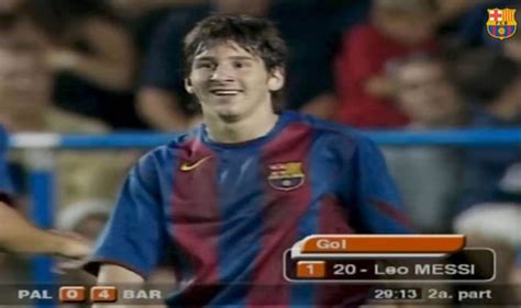 Watch Lionel Messi Scores First Goal For Barcelona World News Uk