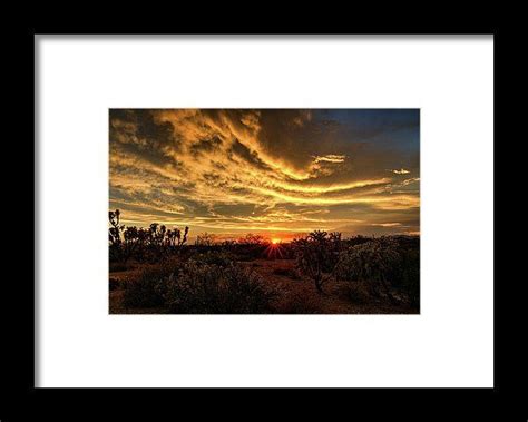 Magical Desert Skies At Sunset Framed Print By Saija Lehtonen Framed