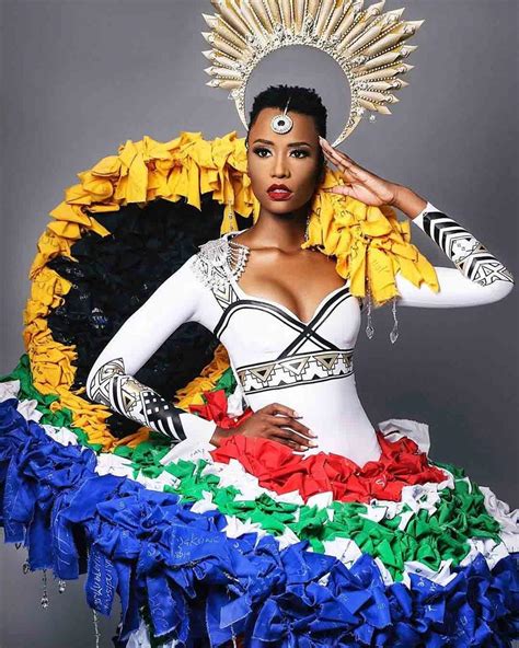 South Africas Zozibini Tunzi Reveals Her National Costume For Miss