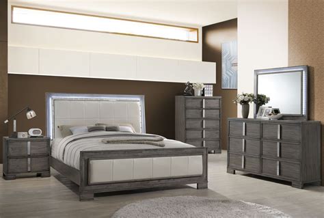 Edgewater Gray Panel Bedroom Set From New Classic