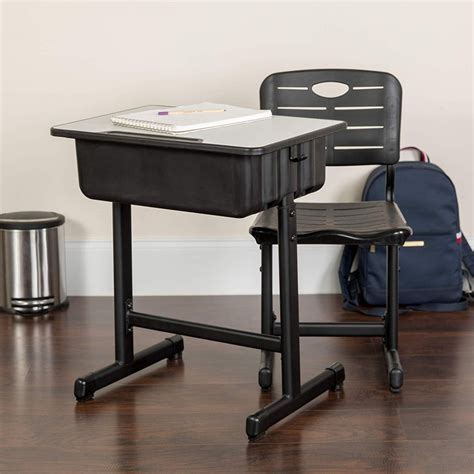 Zimtown Kids Desk And Chair Setchild Student School Desk Height