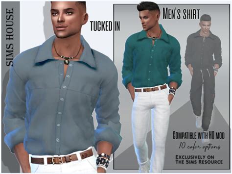 Mens Shirt Tucked In By Sims House At Tsr Sims 4 Updates