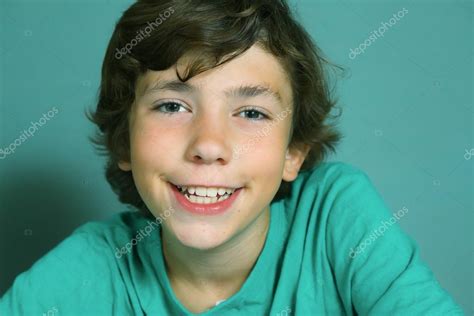 Boy Close Up Smiling Portrait — Stock Photo © Ulianna 123358414